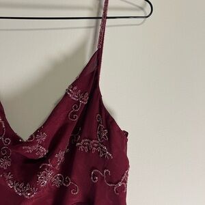 Burgundy Scala Dress